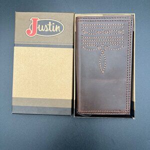 Justin Boots Genuine Leather Jr Rodeo Wallet RFID